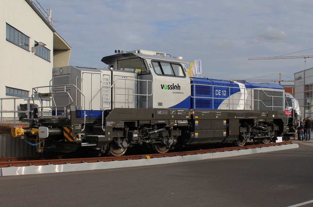 VOSSLOH DE 12 . Aussteller ist die Vossloh Lokomotives GmbH auf der InnoTrans 2012 am 23.09.2012 in Berlin.