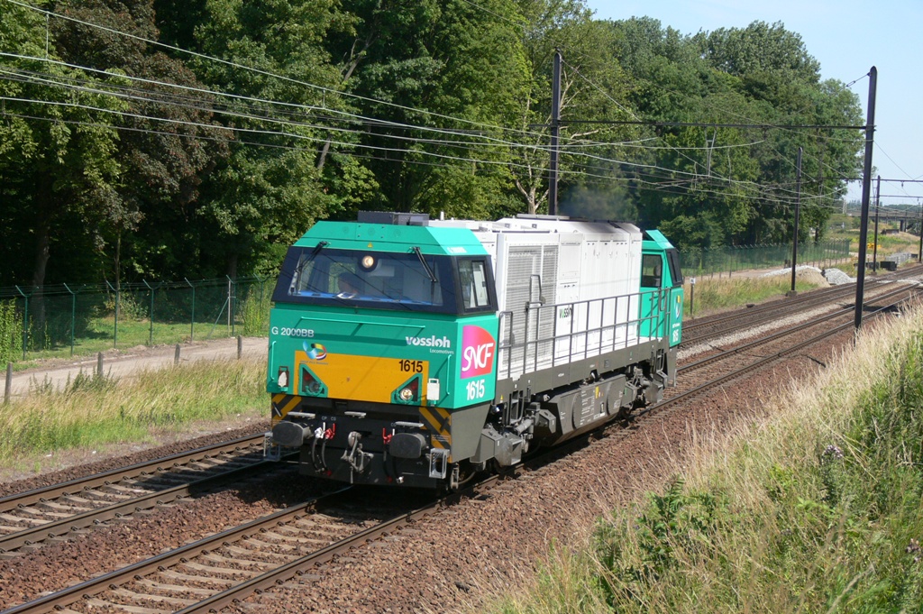 Vossloh G2000 BB 1615 der SNCF am 24.06.2009 in Mortsel