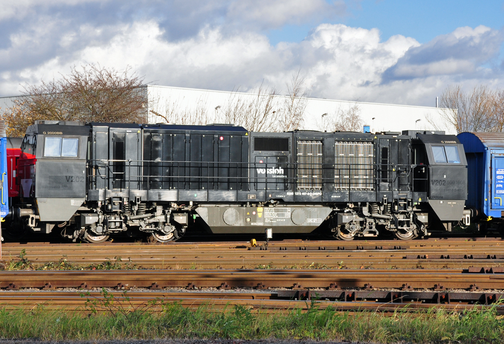 Vossloh G2000 BB bei BrühlVochem 09.12.2011 Bahnbilder.de