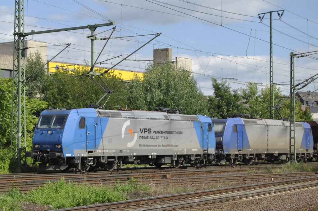 VPS 185 530 in Lehrte mit einer weiteren 185 am 22.07.2012.