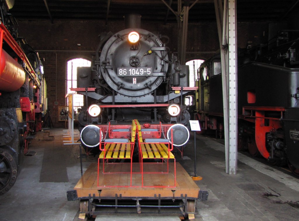 VSE 86 1049-5 (ex DR), im VSE-Museum Schwarzenberg (Erzg); 22.03.2011