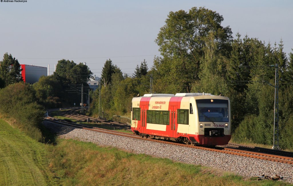 VT 234 als HzL88122 (Rottweil-Brunlingen Bf bei Rottweil 6.9.12