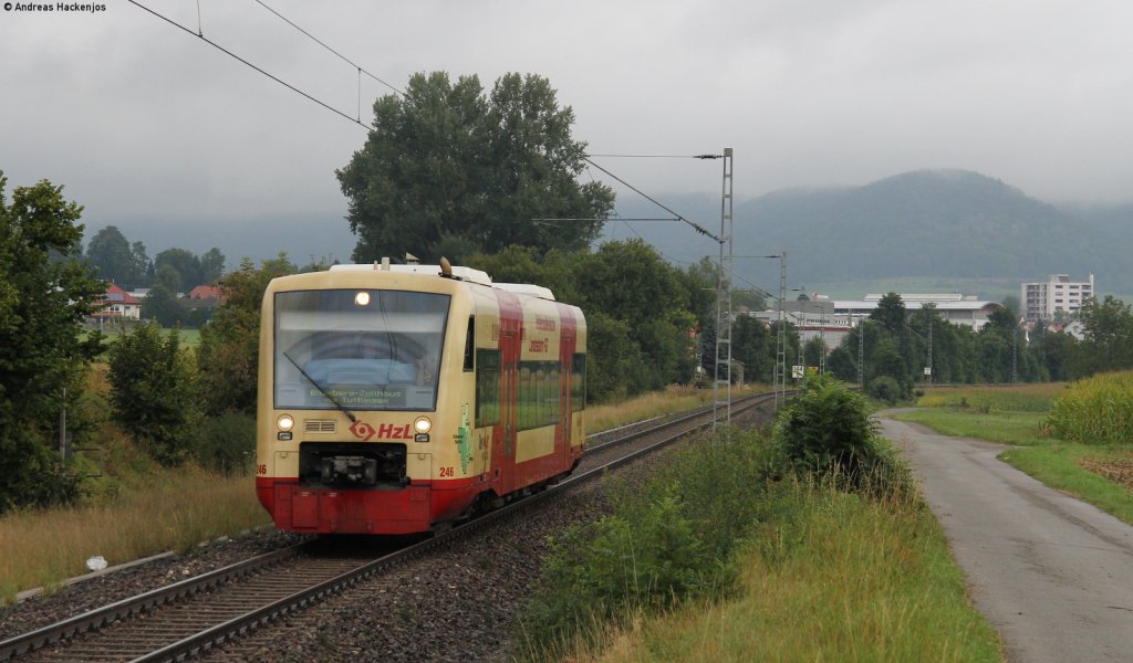 VT 246 als HzL88041 (Rottweil-Blumberg Zollhaus) bei Weilheim 15.9.12