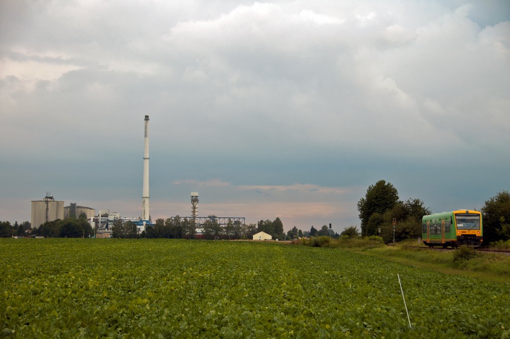 VT 25 am 27.07.2010 kurz vor Plattling. 