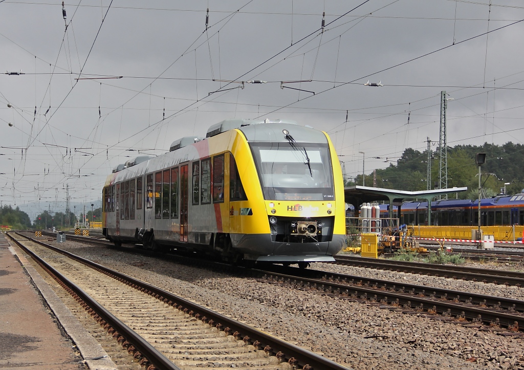 VT 288.2 der HLB kam am 24.082012 lz durch Eichenberg Richtung Sden.