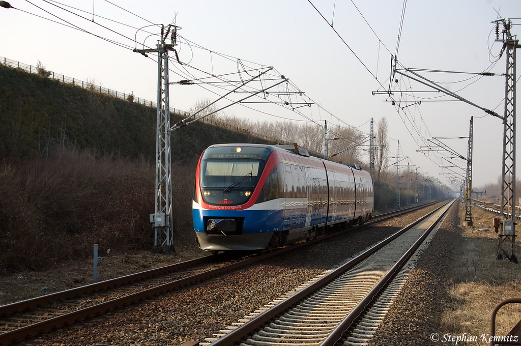 VT 643.05 (643 862-4) PEG - Prignitzer Eisenbahn GmbH als RB12 (PEG79715) von Templin Stadt nach Berlin-Lichtenberg in Berlin-Hohenschnhausen. 17.03.2012