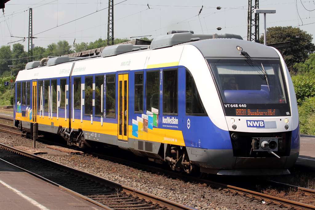 VT 648 440 in Rheinhausen 8.7.2013