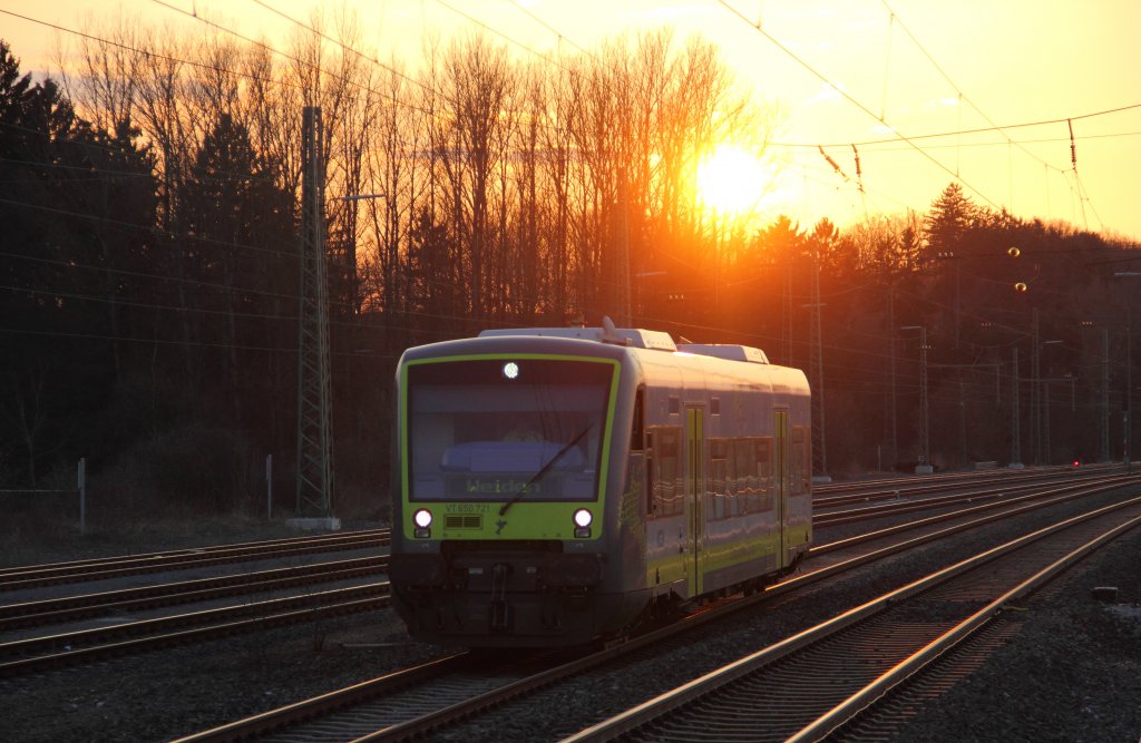 VT 650.721 Agilis in Hochstadt/ Marktzeuln am 07.04.2013.