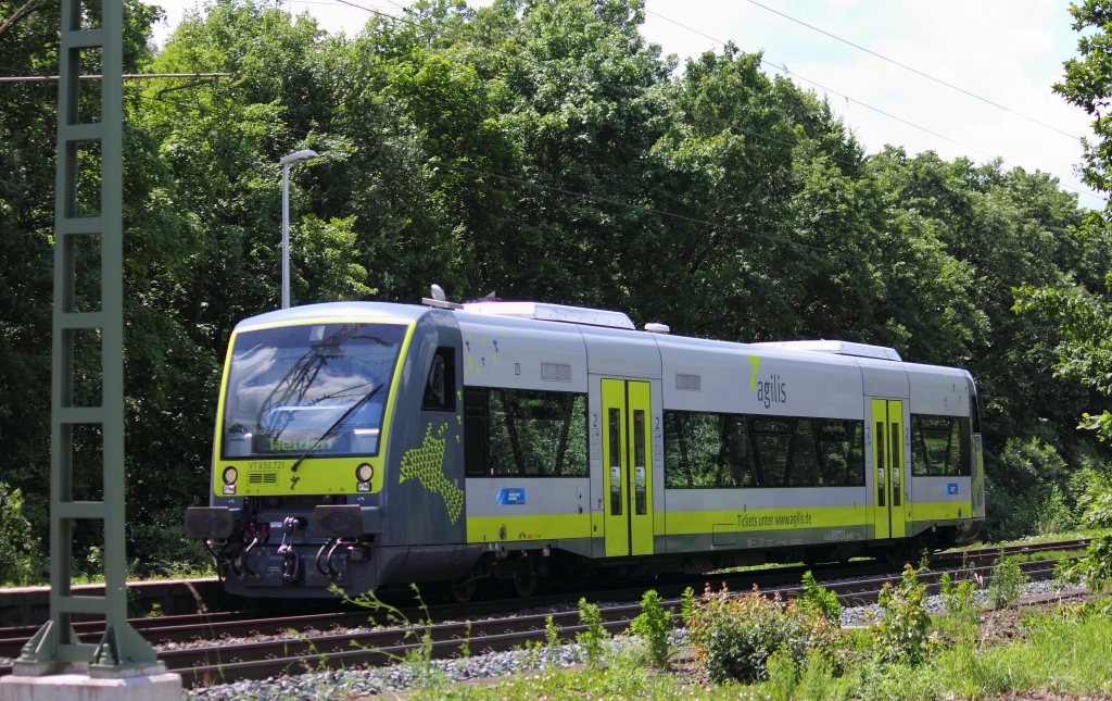 VT 650.721 Agilis in Michelau am 09.06.2012.