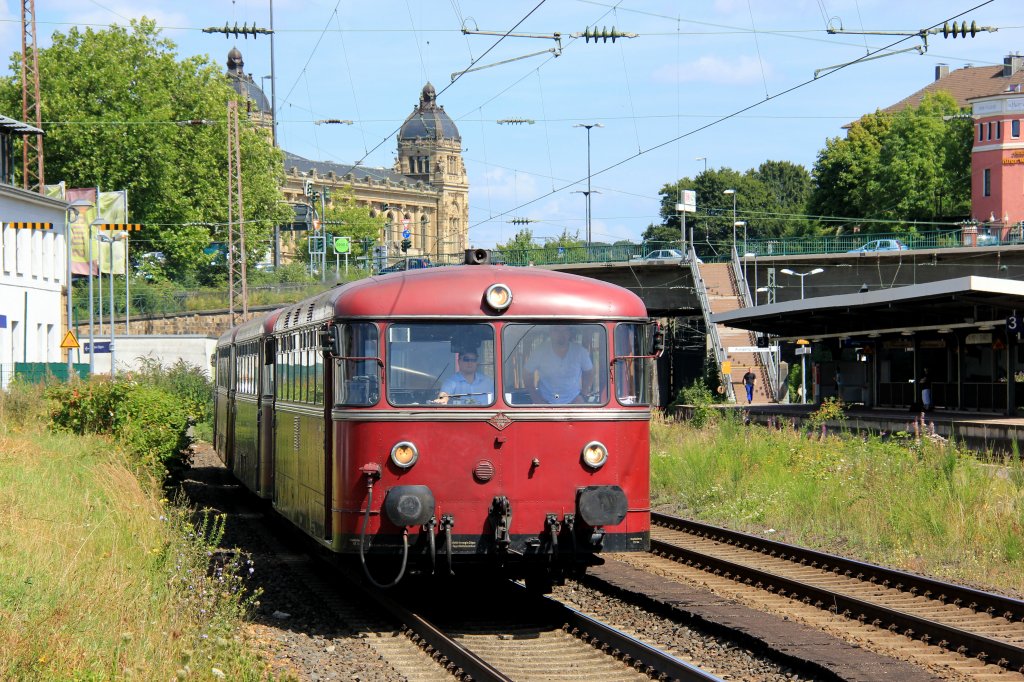 VT 98 Uerdinger Schienenbus als Leerfahrt am 17.08.2012 in Wuppertal Steinbeck.
