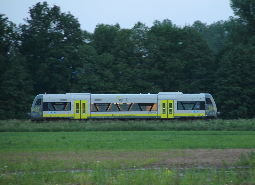 VT650 723 Agilis bei Trieb am 13.06.2013.