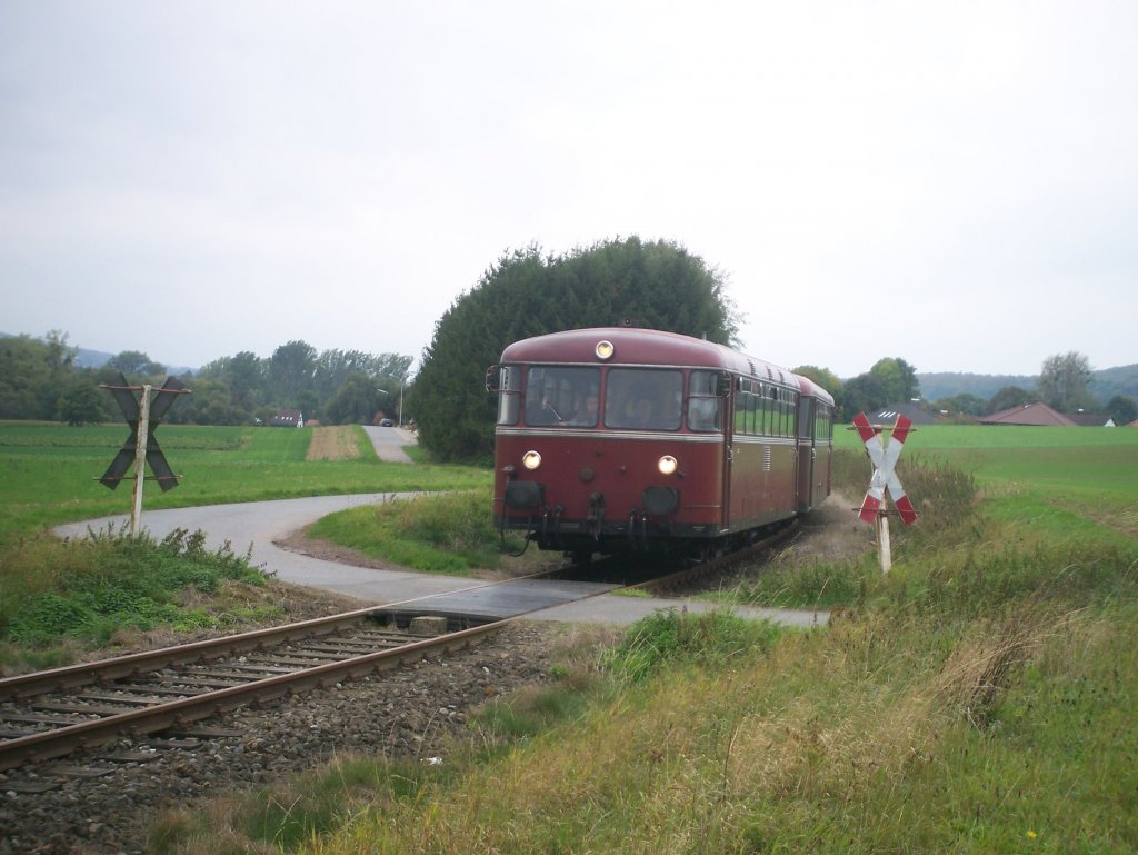 VT98 bei einer Sonderfahrt, am 03. Oktober 2009 bei Buchholz