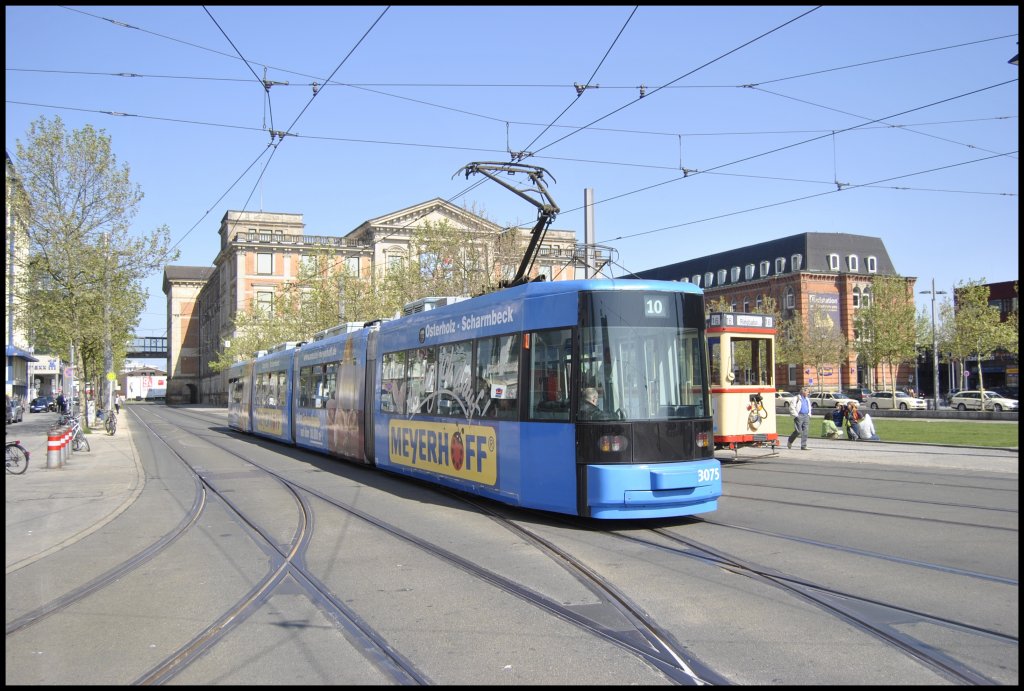 Wagen 3075, verlsst den Bremener HBF am 23.05.2010