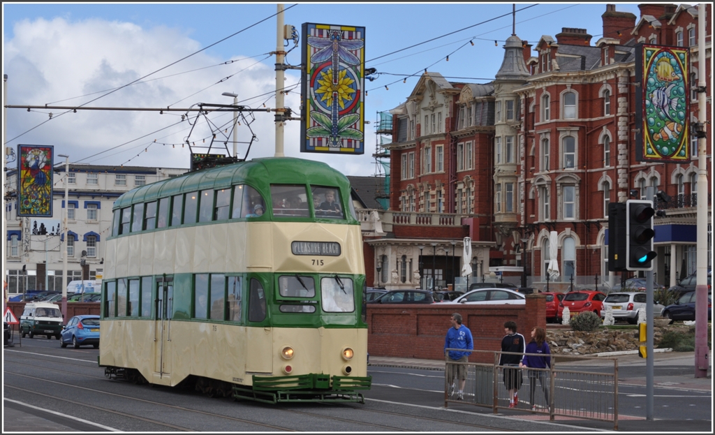 Wagen 715 auf der Promenade in Blackpool. (09.08.2011)