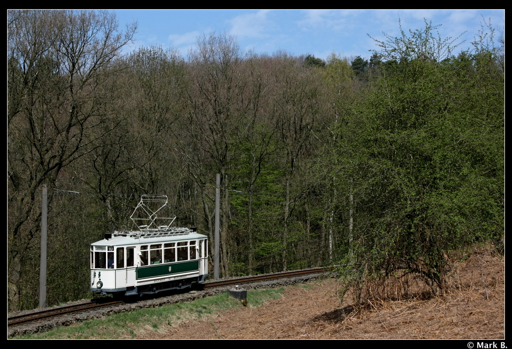 Wagen 94 zwischen Petrikshammer und Schulkohlfurth. Aufgenommen am 25.04.10
