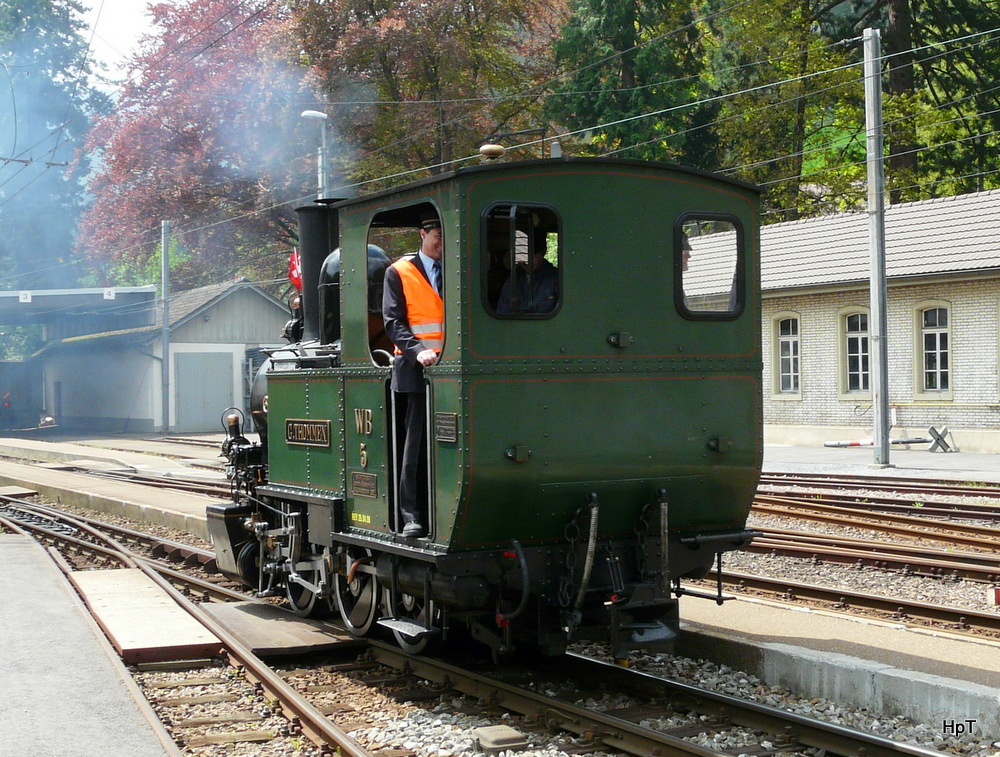 WB - Dampflok G 3/3 5  G. Thommen in Waldenburg am 05.05.2013