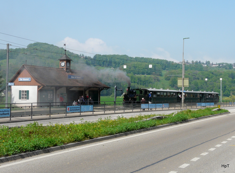 WB - Dampfzug in Bad Bubendorf am 05.05.2013