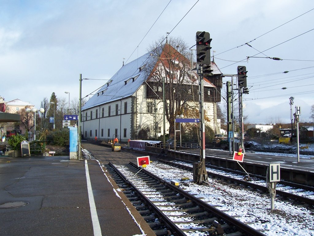 Weichenaustausch im Bahnhof Konstanz am 22.11.2008