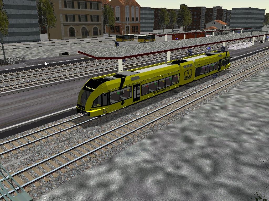 Weinfelden : GTW Thurbo am Bahnhof.