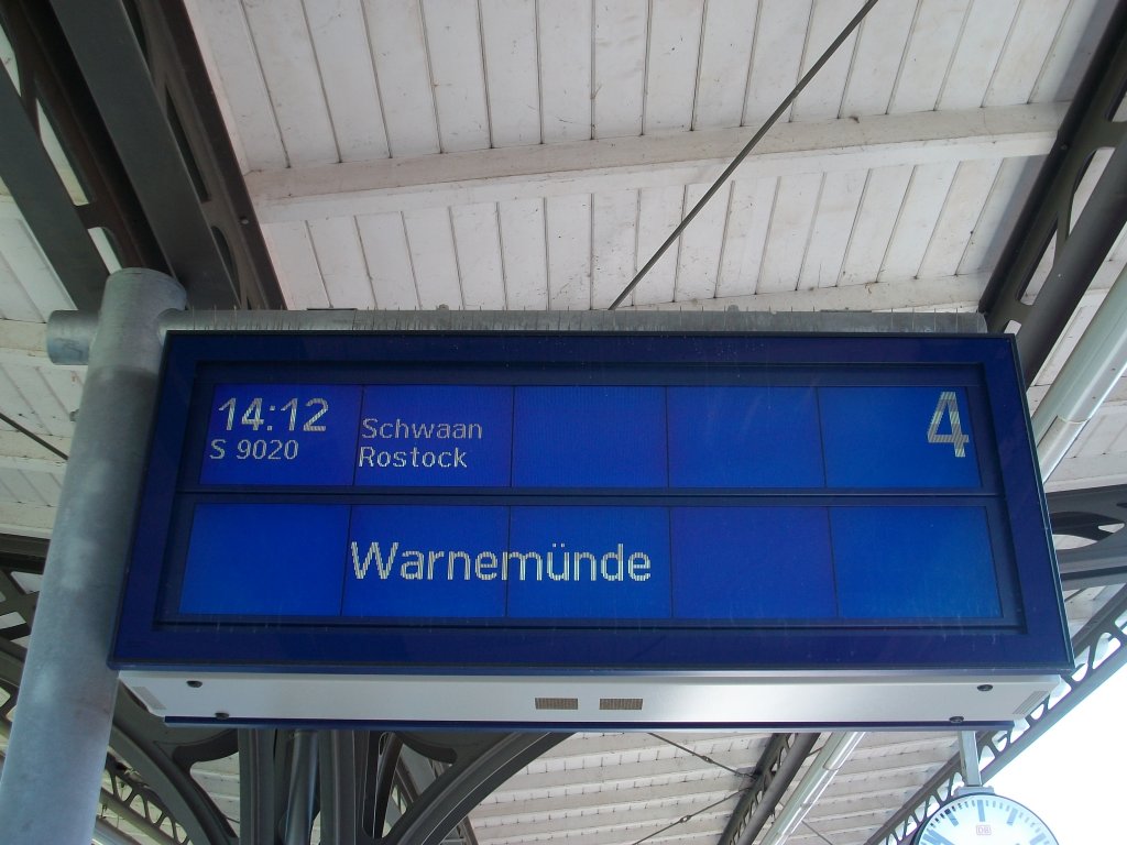 Wer von Gstrow aus zur Ostsee oder nach Rostock will,kann die S-Bahn nach Warnemnde benutzen.