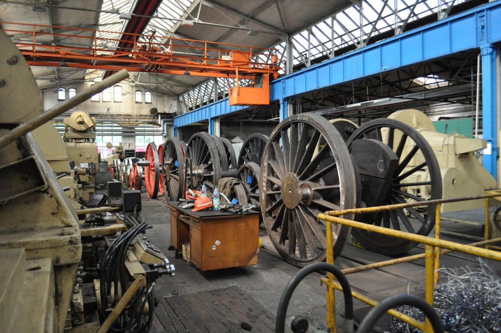 Werksfhrung im Bw Meinigen am 10.08.2013 , hier wird Tradition Gross geschrieben.