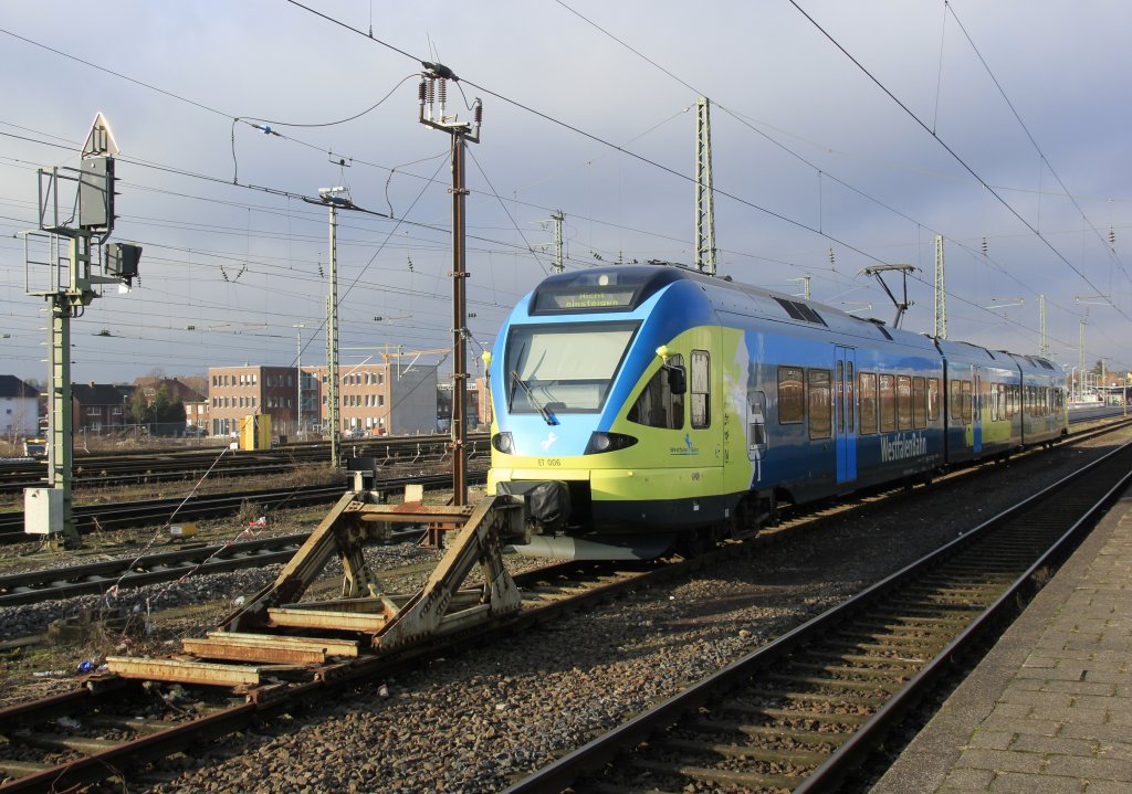 WFB Westfalenbahn ET 006 in Rheine Hbf, Januar 2013.