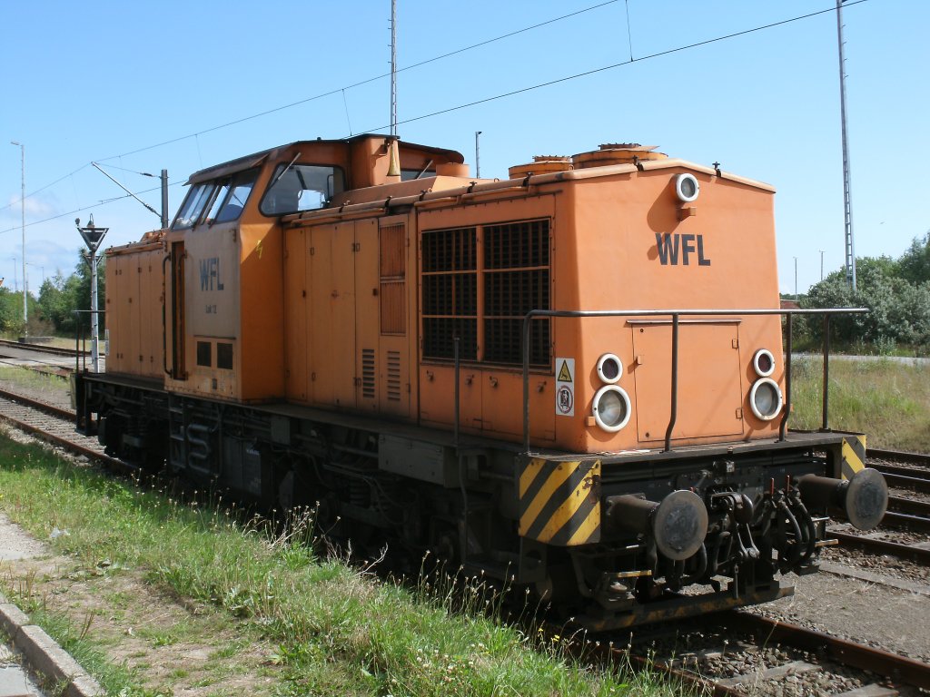 WFL Lok Nr.12(293 021),am 14.August 2012,in Mukran.