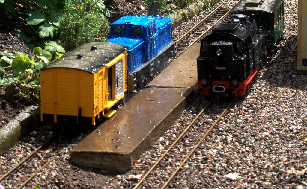 Wie beim Vorbild (Bild  704 522) so beim Modell gelingt  doch nicht so gut, mangels  geeigneten rtlichkeiten und rollenden Materials .14.07.2013  14:45 Uhr