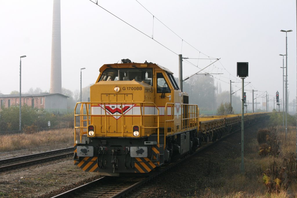 Wiebe Lok Nr.12 (277 018) am 06.11.2011 in Rathenow
