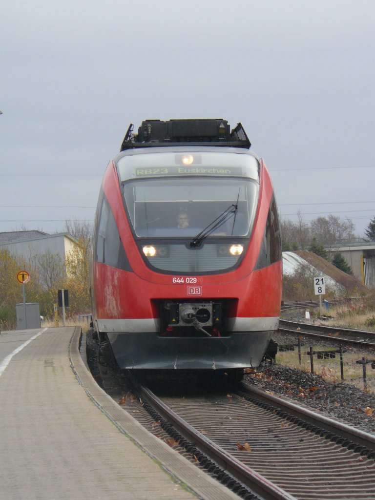 Wieder 644 029-0 in Rheinbach. 28.11.2009