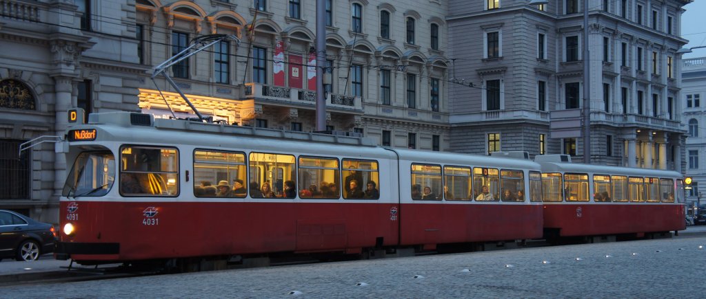 Wiener Linien, Linie D, Type E - 4031, 29.03.2013