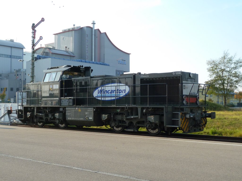Wincanton Lok 46  Francis  ruht an Allerheiligen im Gewerbepark Eschbach vor der Mllverbrennungsanlage  Breisgau TREA  01.11.2010