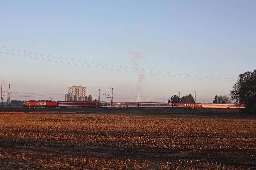 WLE 81 am 28.10.12 mit einem Sonderzug in Hrth-Fischenich.