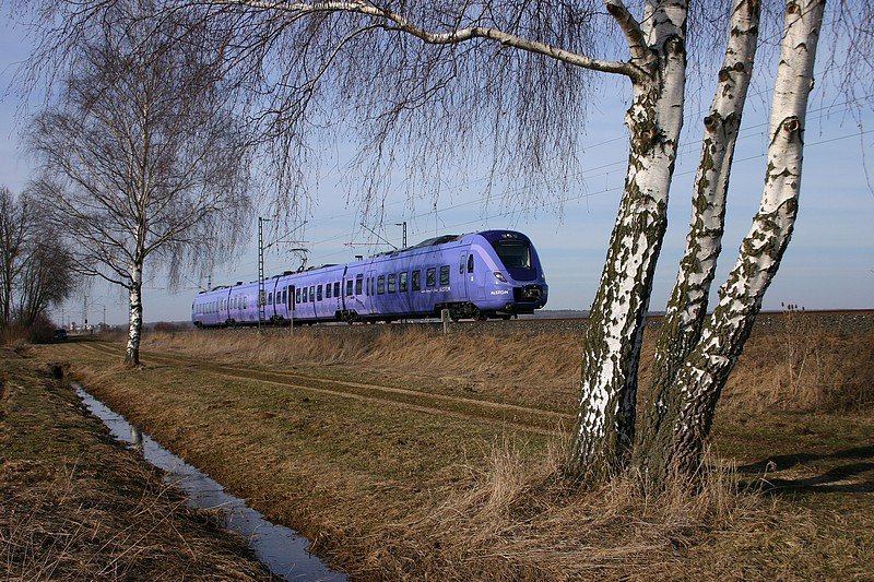 X61 auf Testfahrt zwischen Treuchtlingen und Gunzenhausen.(bei Treuchtlingen,03.03.2010)