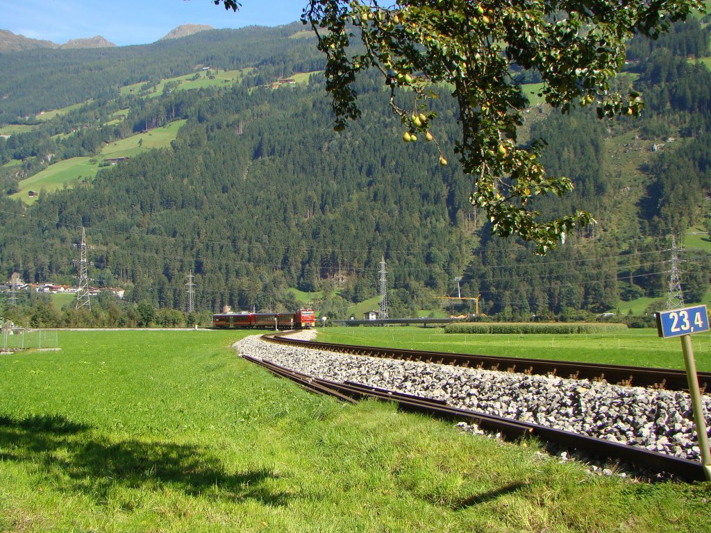 Zillertalbahn nhe Zell am Ziller. 20.09.2010