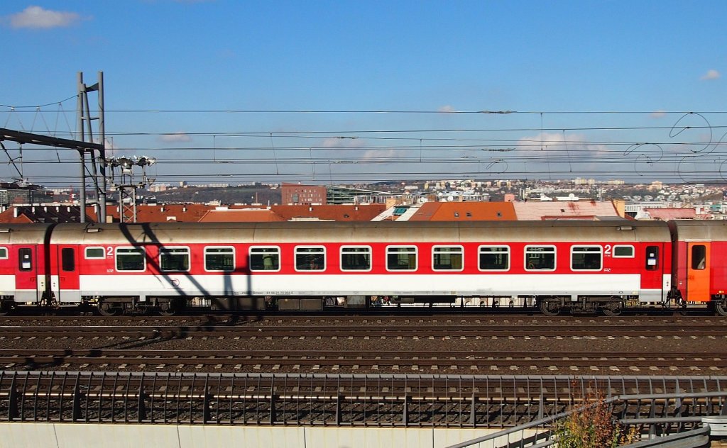ZSSK Bmeer nahe dem Hauptbahnhof Prag am 31.10. 2012.