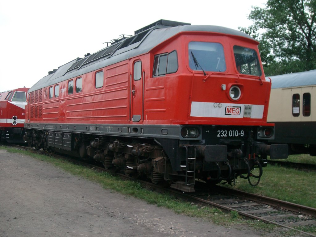 Zum BW Weimar Fest steht auch die 232 010-9 der MEG.Aufgenommen am 29.5.11