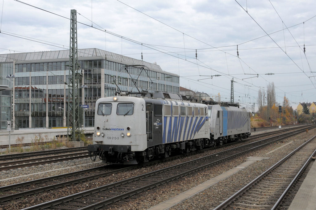 Zuvor brachte 139 213 noch 186 102 nach Mnchen-Laim. Ebenfalls am 07.11.10 am Heimeranplatz