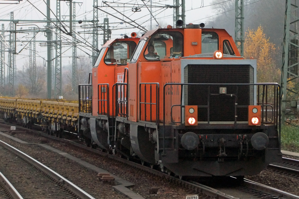 zwei 214er der BBL Logistic in Hamburg-Harburg 20.11.2010