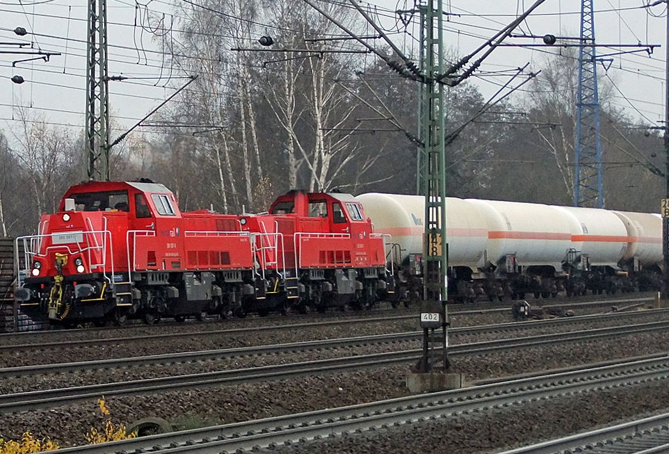 zwei 260er der Northrail in Hamburg-Harburg 20.11.2010