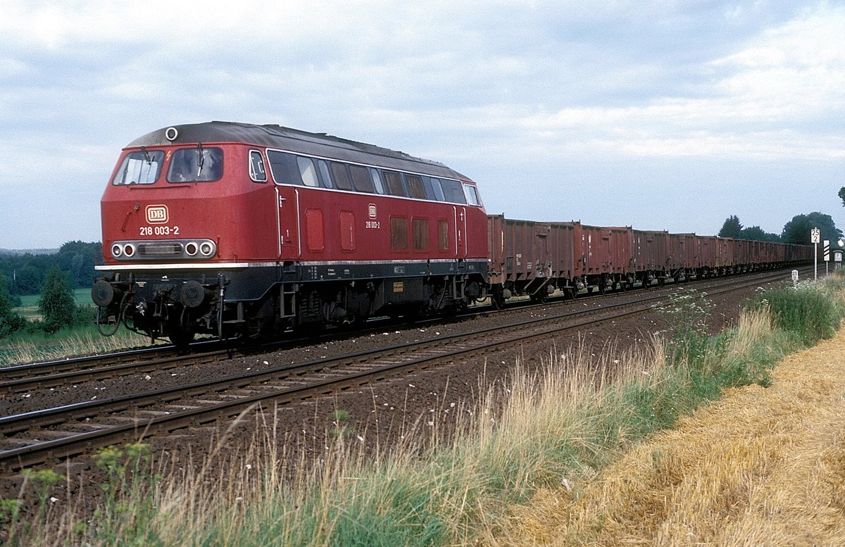  218 003  bei Hersbruck  20.07.85