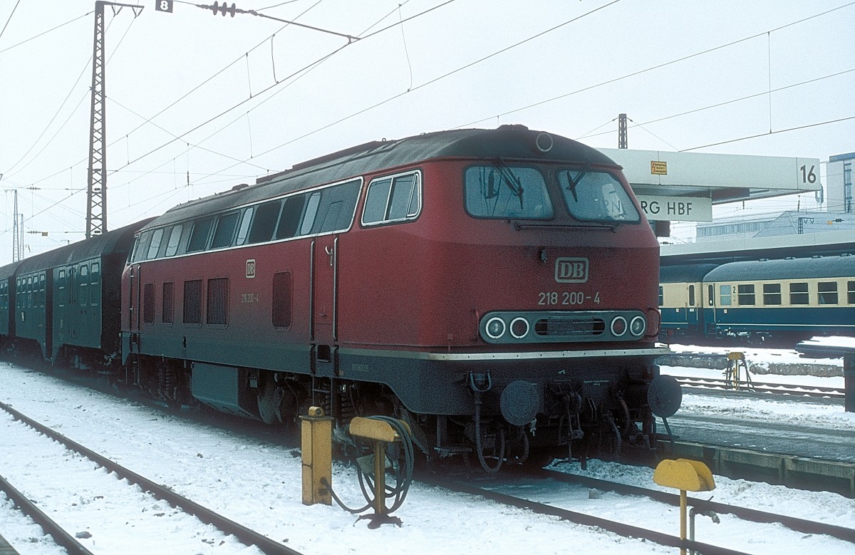  218 200  Nürnberg Hbf  12.01.81