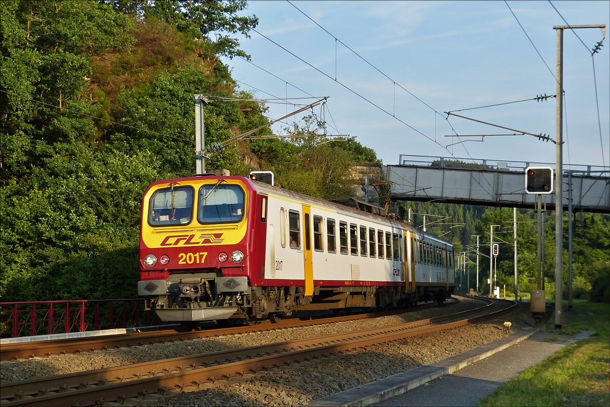 . CFL Triebzug 2017 nahe Wilwerwiltz am 28.08.2017.  (Hans)