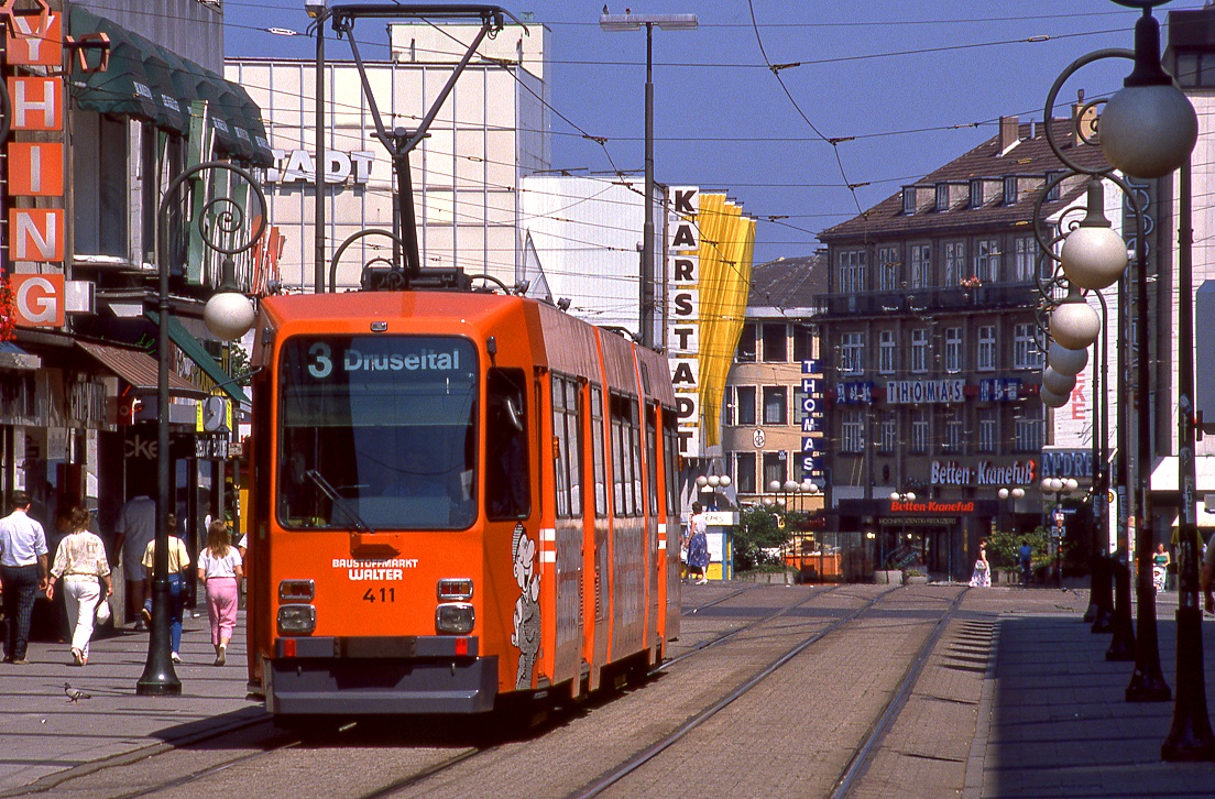 Kassel 411, Obere Königstraße, 07.08.1988.