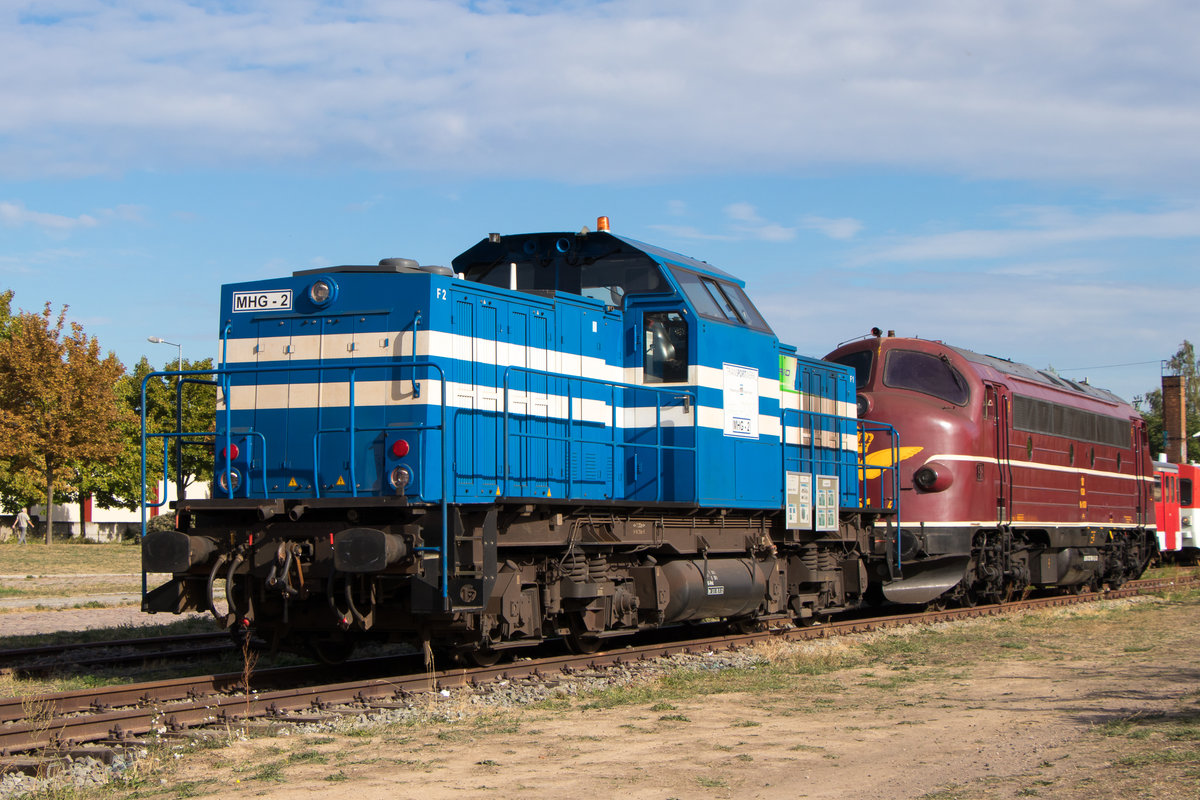 001 006-8 sonnt sich am 9. September 2018 im alten Hafen Magdeburg. Dahinter steht noch My 1151. 