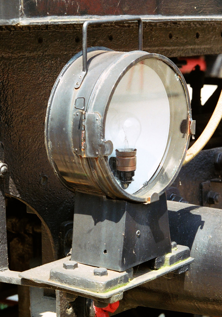 01. Juli 1995, Fahrzeugschau der ÖBB in Salzburg-Gnigl, Laterne der Lok 93.1434