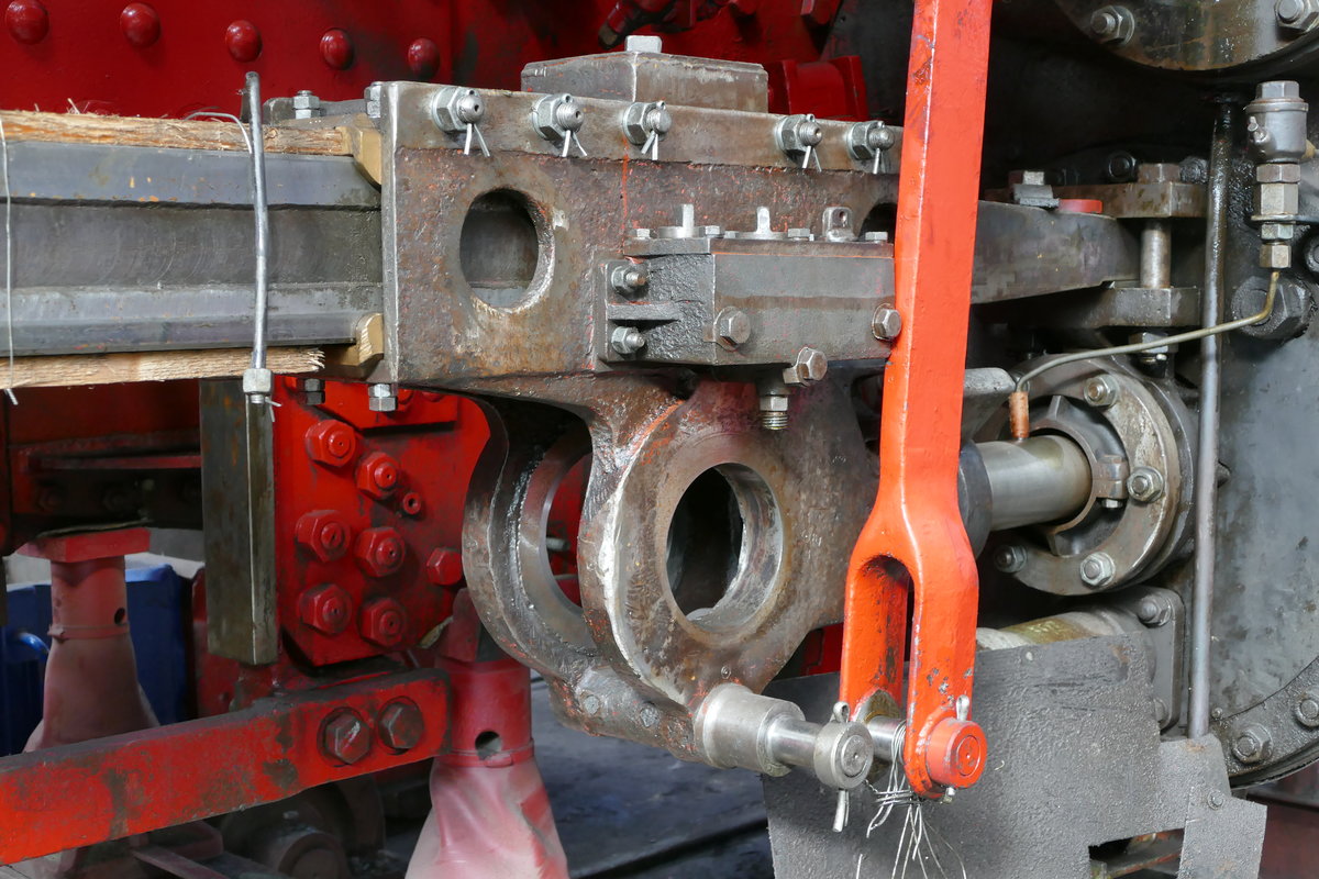 01. September 2018, Hauptuntersuchung an Lok 52 7596 der Eisenbahnfreunde Zollernbahn Rottweil im Dampflokwerk Meiningen.