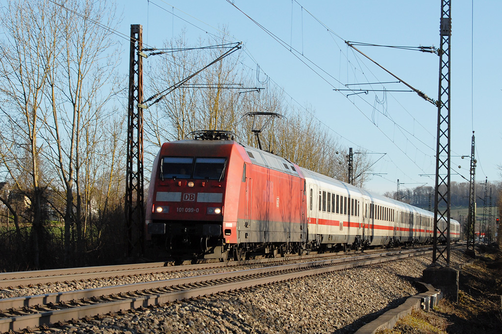 01.01.2018 Streckenabschnitt Uhingen 101 099-0