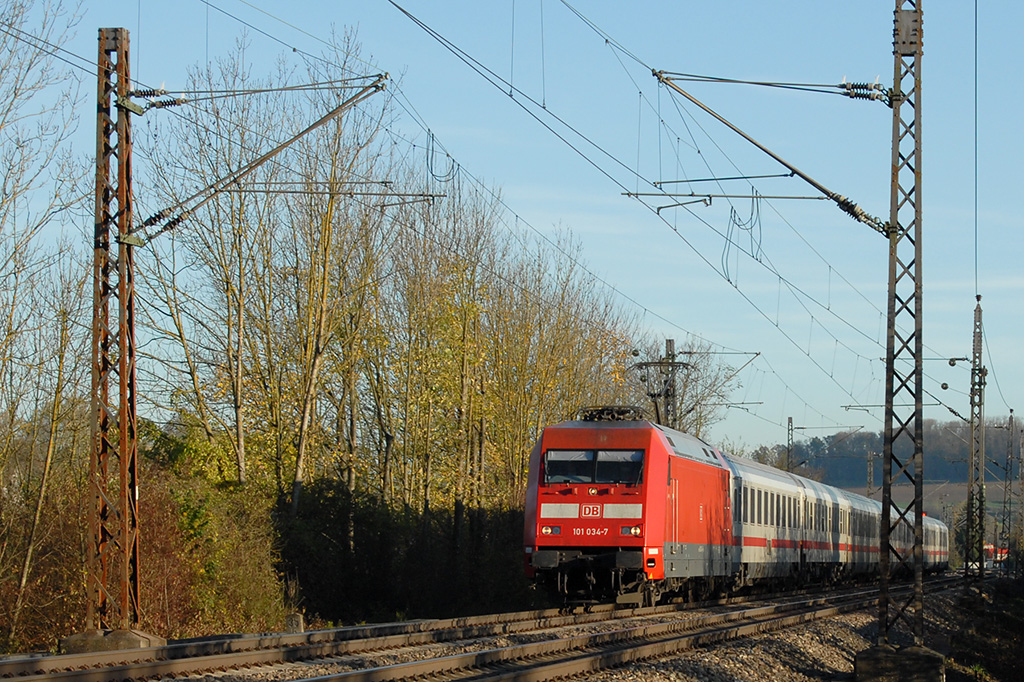 01.11.2017 Streckenabschnitt Uhingen 101 034-7