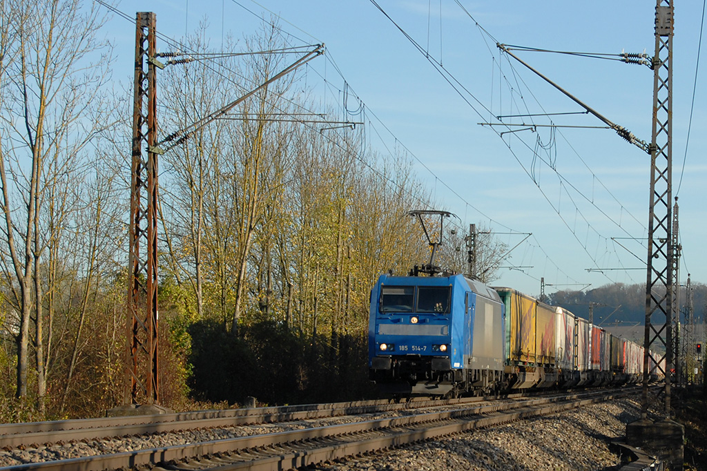 01.11.2017 Streckenabschnitt Uhingen 185 514-7